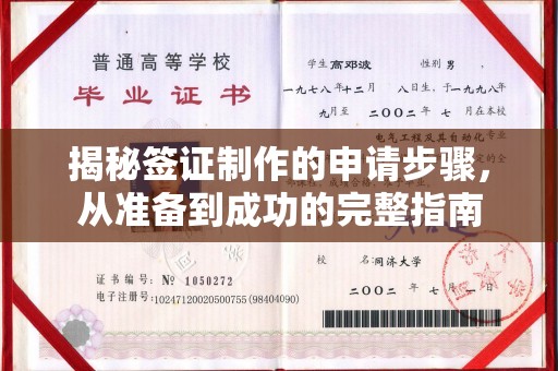 义马揭秘签证制作的申请步骤，从准备到成功的完整指南
